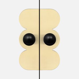 Uchwyt mosiężny PILLOW COUNTESS + ODETE M BLACK x 2