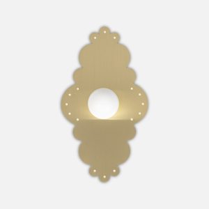 Uchwyt mosiężny PILLOW LACE 02 + ODETE 30 (M) WHITE