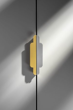 Uchwyt stalowy krawędziowy TILDA INOX MATT