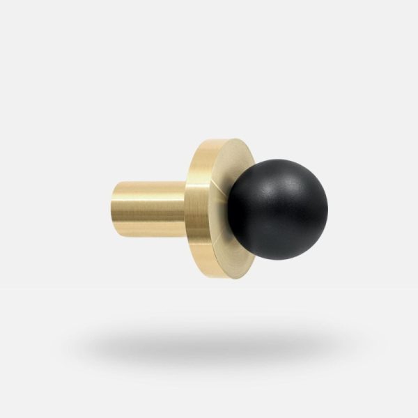 Wieszak mosiężny POLA GOLD - BLACK