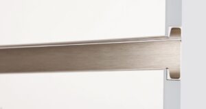 Uchwyt meblowy krawędziowy Jey 1197 Aluminiowy Srebrny