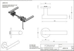 Klamka Formani BASICS LB7 - 19 - Brąz