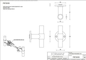 Klamka drzwiowa Formani ONE PBT20/50 - Brąz