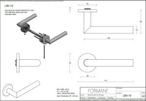 Klamka Formani BASICS LB2 - 19 - Gunmetal PVD