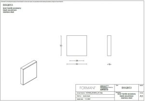 Rozeta pełna Formani BASICS blind BSQB53