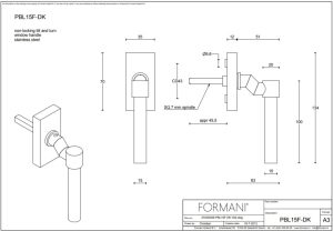 Klamka okienna Formani ONE PBL15F - DK
