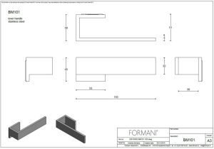 Klamka Formani TIMELESS BM101 - Czarny mat