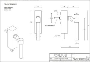 Klamka okienna Formani ONE PBL15F - DKLOCK
