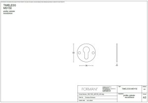 Rozeta pod wkładkę PZ Formani TIMELESS PZ MSY50