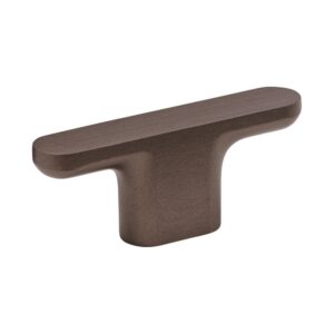 Gałka meblowa T - Bar Vibe Plain Metalowa Ciemna Brązowa