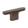 Gałka meblowa T - Bar Vibe Grip Metalowa Ciemna Brązowa