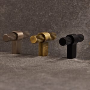 Gałka meblowa T - Bar Helix Stripe