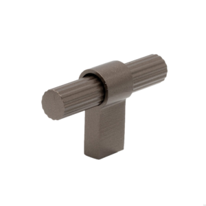 Gałka meblowa T - Bar Helix Stripe Aluminiowa Ciemny Brąz