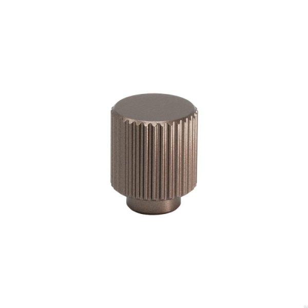 Gałka meblowa Helix Stripe Aluminiowa Ciemny Brąz