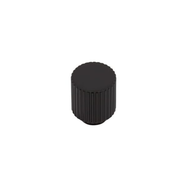 Gałka meblowa Helix Stripe Metalowa Czarna