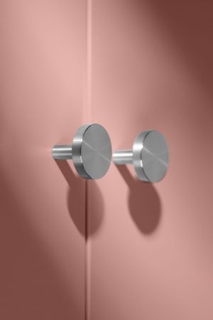 NENA M INOX uchwyt jednopunktowy stalowy szczotkowany nielakierowany