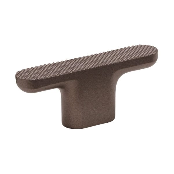 Gałka meblowa T - Bar Vibe Grip Metalowa Ciemna Brązowa
