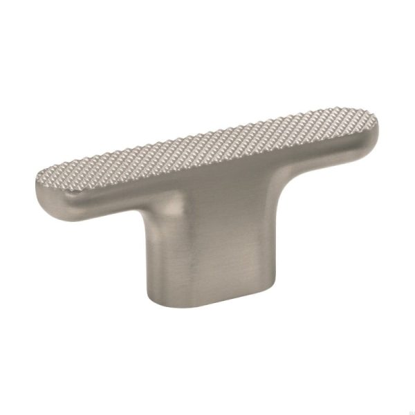 Gałka meblowa T - Bar Vibe Grip Metalowa Srebrna Szczotkowana