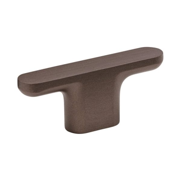 Gałka meblowa T - Bar Vibe Plain Metalowa Ciemna Brązowa