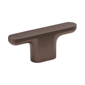 Gałka meblowa T - Bar Vibe Plain Metalowa Ciemna Brązowa