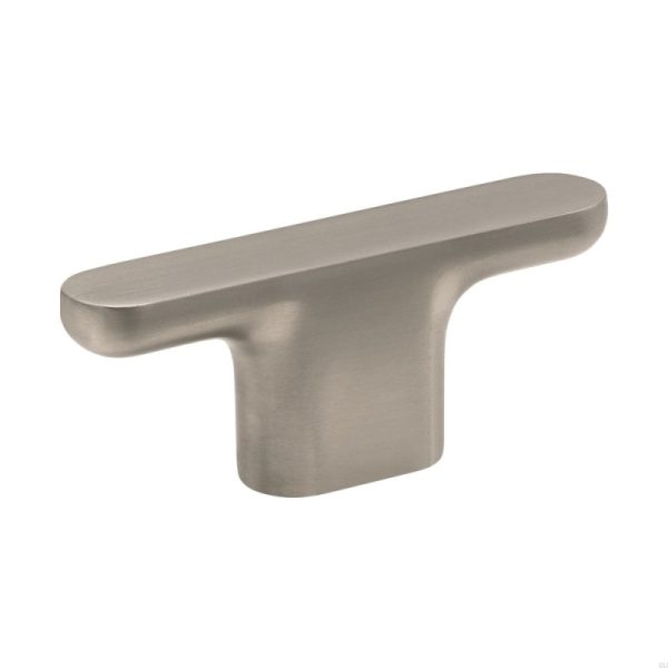 Gałka meblowa T - Bar Vibe Plain Metalowa Srebrna Szczotkowana