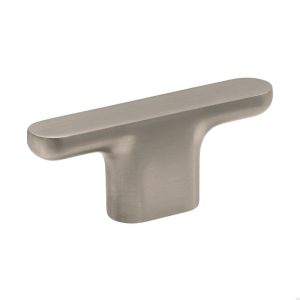 Gałka meblowa T - Bar Vibe Plain Metalowa Srebrna Szczotkowana