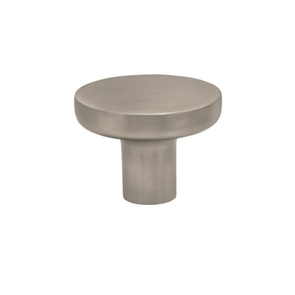 Gałka meblowa Vibe Plain 38 Metalowa Srebrna Szczotkowana