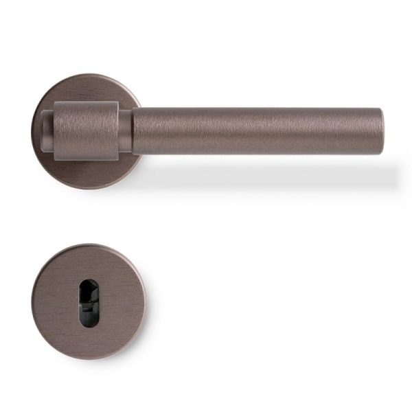 Klamka do drzwi Helix Plain 200 Metalowa Ciemny Brąz