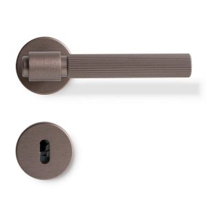 Klamka do drzwi Helix Stripe 200 Metalowa Ciemny Brąz