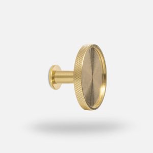 VERA L W wieszak ścienny mosiężny szczotkowany nielakierowany
