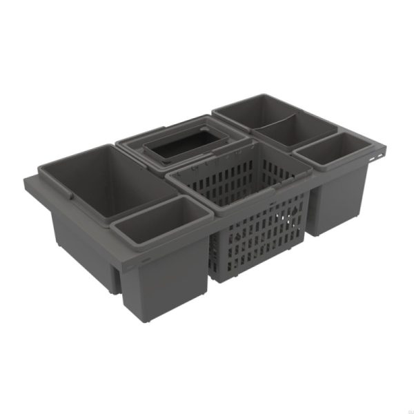 Pojemnik do recyklingu Cube Basic Low Eco 800 Ciemnoszary