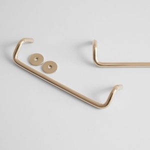 AVA BRASS POLISHED uchwyt meblowy podłużny mosiężny polerowany lakierowany