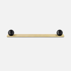 ZOE uchwyt dwupunktowy mosiężny szczotkowany