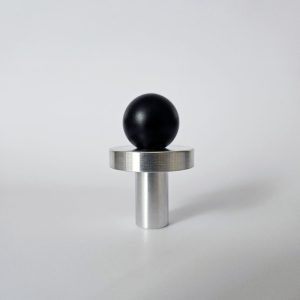 POLA SILVER - BLACK uchwyt jednopunktowy stal inox, lakierowany