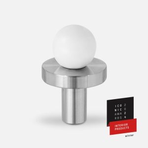 POLA SILVER - WHITE uchwyt jednopunktowy stal inox, lakierowany