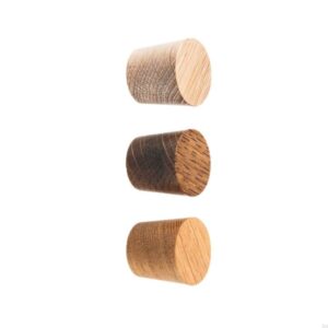 Gałka meblowa Basic Cone 25 Drewniana Dębowa Olej Miękki Bezbarwny Półmat