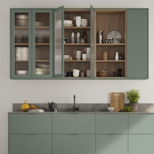 Uchwyt meblowy krawędziowy Side 40 Aluminiowy Zielony