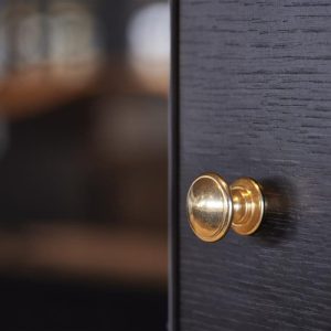 Gałka meblowa 24466 25 Mosiężna Nielakierowana