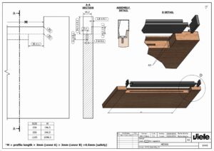 Uchwyt meblowy wpuszczany Hexxa 1100