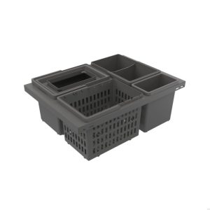 Pojemnik do recyklingu Cube Basic Low Eco 600 Ciemnoszary
