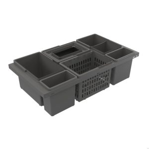 Pojemnik do recyklingu Cube Basic Low Eco 800 Ciemnoszary