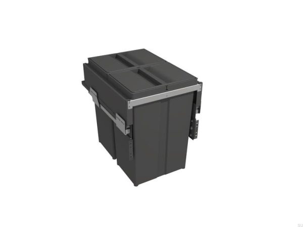Kosz do recyklingu Wide 400 Ciemnoszary