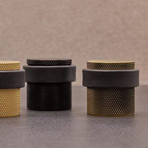 Stopka Stoper do drzwi podłogowy Helix Antyczny brąz