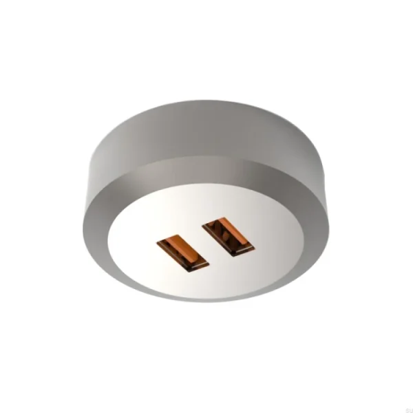 Gniazdo USB Connector Subby SP 20W/24V Stalowe Szczotkowane