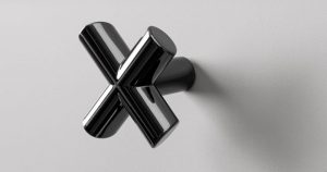 Gałka meblowa Equis Metalowa Czarna Matowa