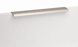 Uchwyt meblowy krawędziowy Curve 416 Aluminiowy Srebrny Szczotkowany