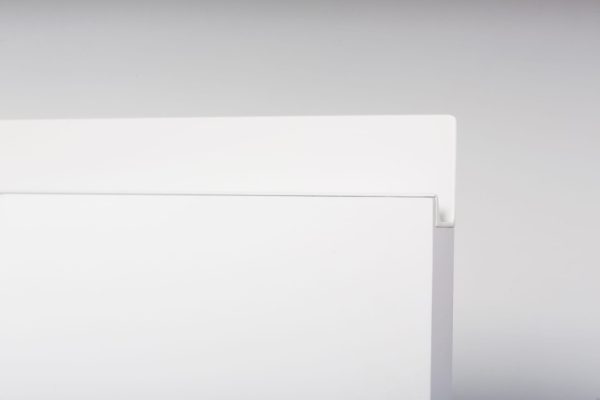 Uchwyt meblowy krawędziowy Jey 1197 Aluminiowy Biały Mat