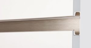 Uchwyt meblowy krawędziowy Jey 397 Aluminiowy Srebrny