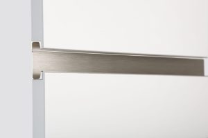 Uchwyt meblowy krawędziowy Jey 497 Aluminiowy Srebrny