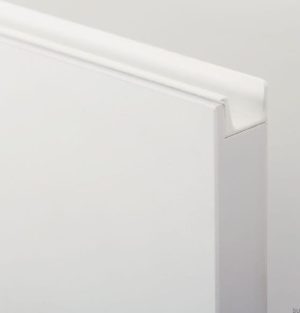 Uchwyt meblowy krawędziowy Jey2 1197 Aluminiowy Biały Mat
